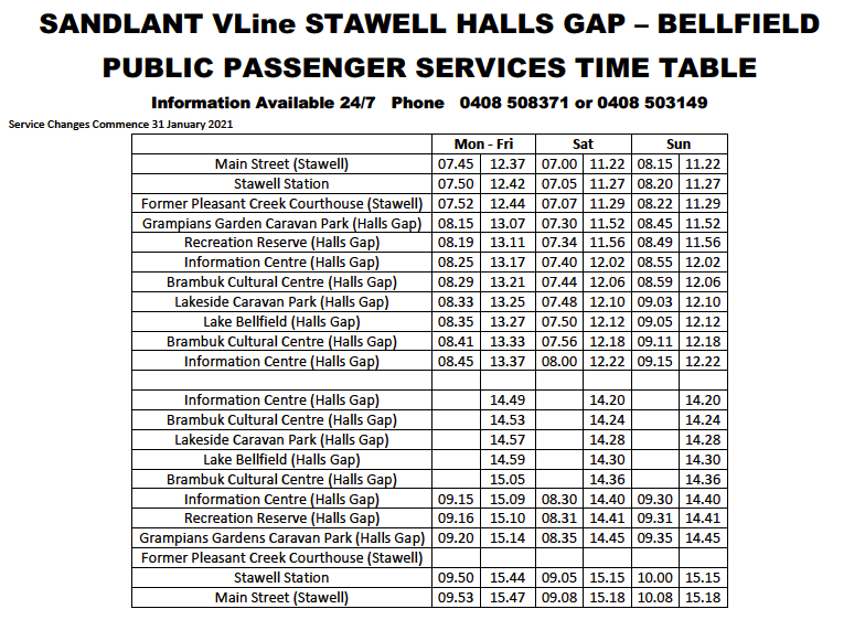 Halls Hap 2021 Time Table